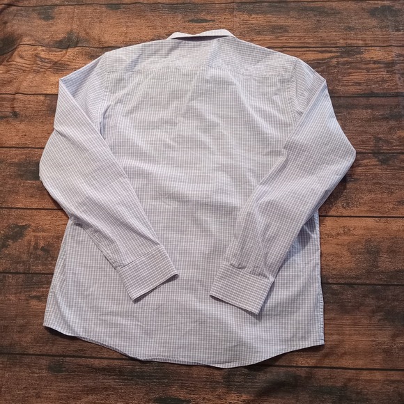 Untuckit Long Sleeve Slim Fit Button Up Stretch Men's Large Pink/Red Check - Picture 2 of 6